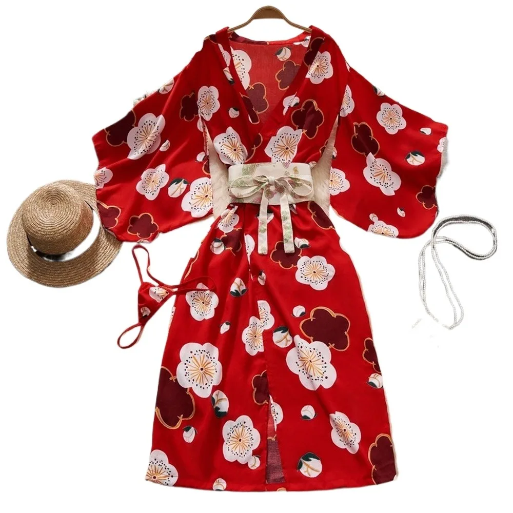 Japanese Style Kimono Cosplay Costume With Apron Ruffle Cosplay Vacation Perfect Halloween Outfit Halter Dress Set Outfit Style
Japanese Style Kimono Cosplay Costume With Apron Ruffle Cosplay Vacation Perfect Halloween Outfit Halter Dress Set Outfit Style