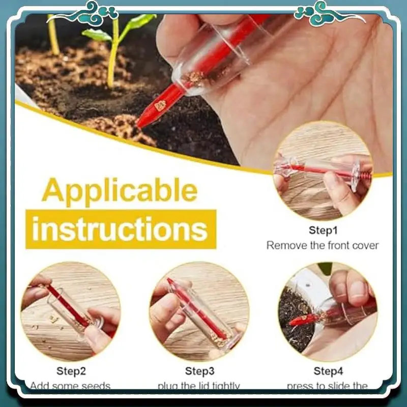 Mini Seed Spreader, Seed Sower Tool, Manual Seedlings Dibber And Widger For Easy Planting
Mini Seed Spreader, Seed Sower Tool, Manual Seedlings Dibber And Widger For Easy Planting