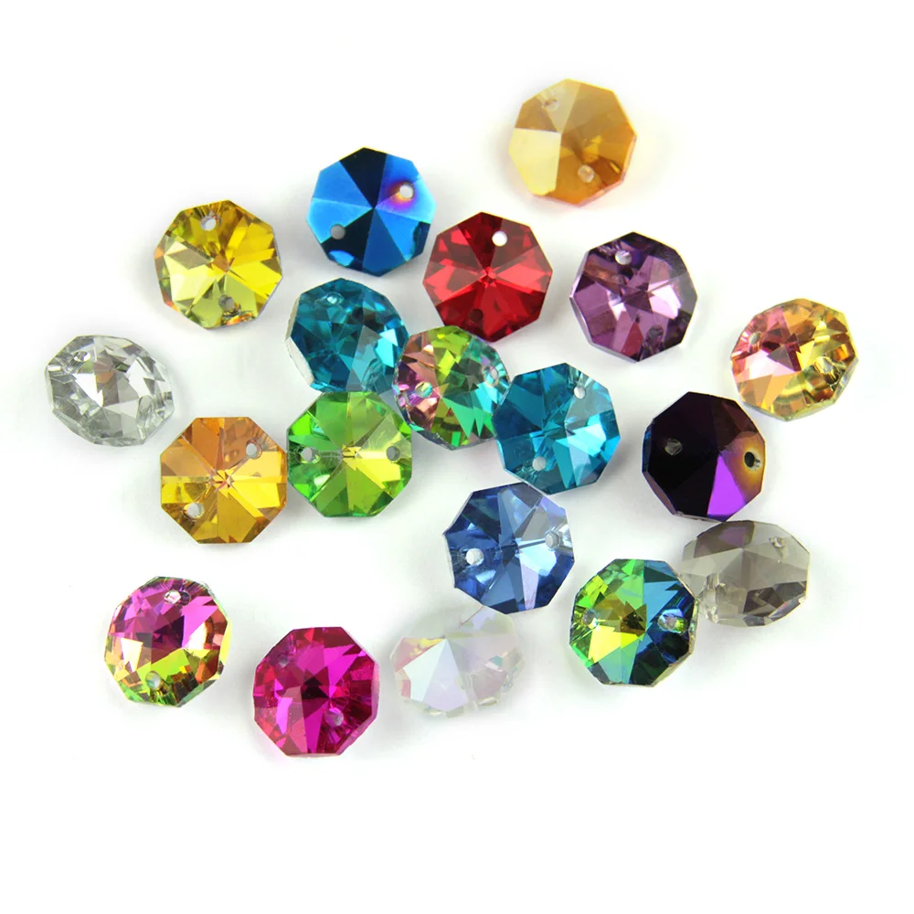 K9 Crystal Chandelier Octagon Beads 20pcs Multicolor in 2 holes Cut&Faceted Glass 14mm Strand Garland Curtain Beads
K9 Crystal Chandelier Octagon Beads 20pcs Multicolor in 2 holes Cut&Faceted Glass 14mm Strand Garland Curtain Beads
