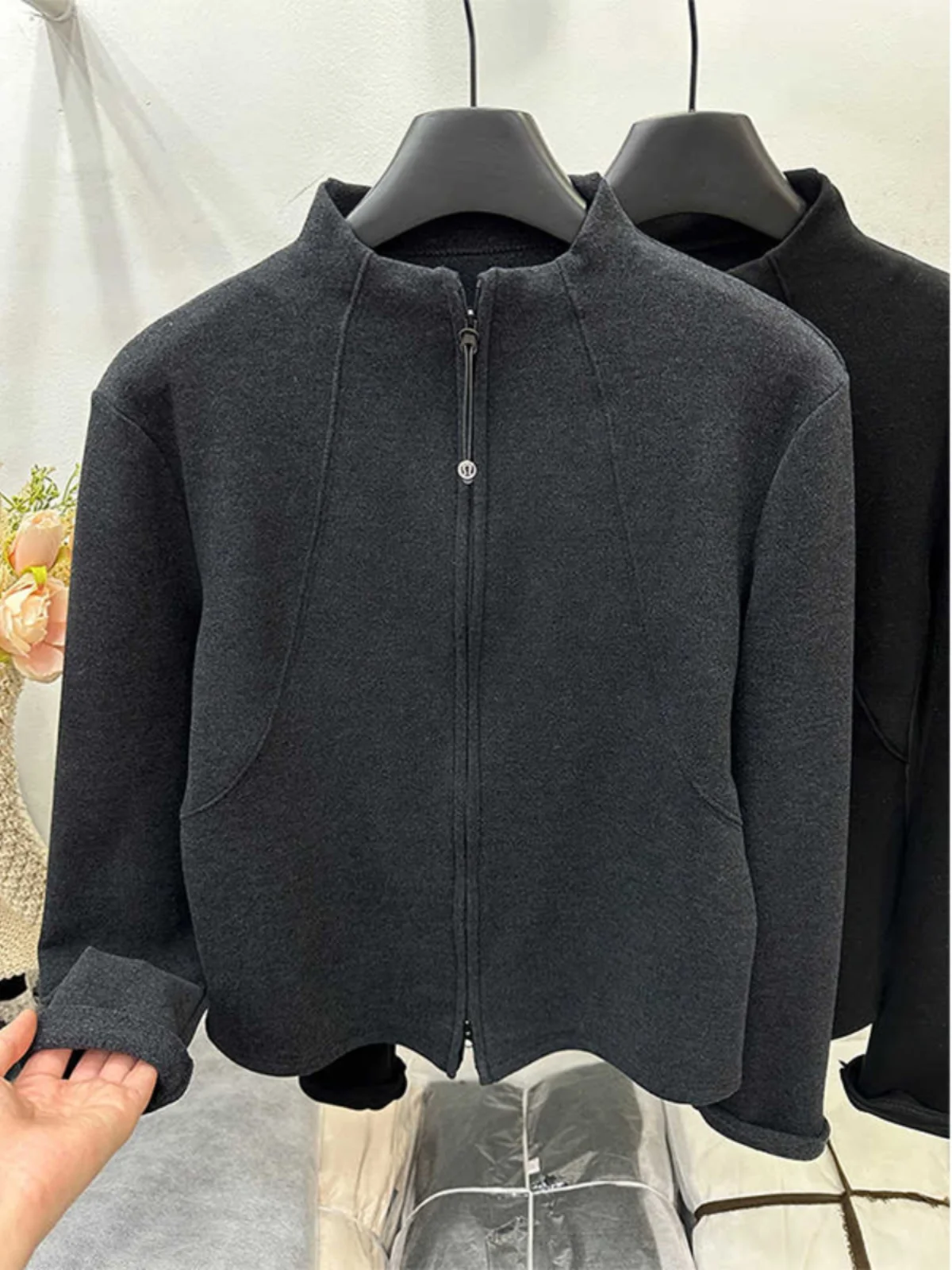 Women's Double Zipper Double-Sided Fce f-High Collar Open Cardigan Slimming Brued Outerwear Winter New Sle Top
Women's Double Zipper Double-Sided Fce f-High Collar Open Cardigan Slimming Brued Outerwear Winter New Sle Top