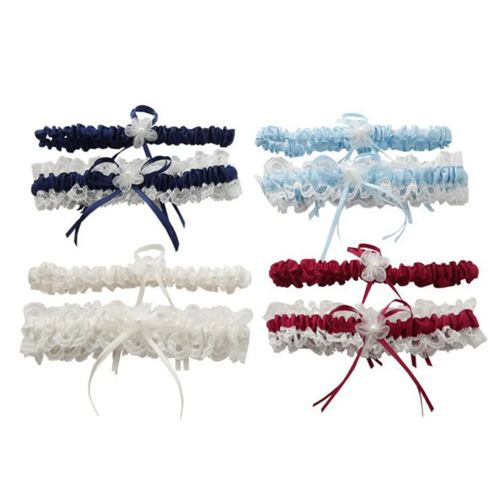 Bridal Wedding Garter Dark Blue Lace Ribbon Flower Decoration Elastic Fit for Bride Bridesmaid Prom Wedding Party
Bridal Wedding Garter Dark Blue Lace Ribbon Flower Decoration Elastic Fit for Bride Bridesmaid Prom Wedding Party