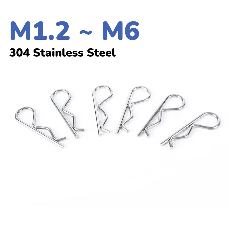 M1.2 M1.5 M1.8 M2 M2.5 M3 M3.5 M4 M5 M6 Wave Shape R Type Split Pin 304 Stainless Steel Cotter Clip Clamp Fastener
M1.2 M1.5 M1.8 M2 M2.5 M3 M3.5 M4 M5 M6 Wave Shape R Type Split Pin 304 Stainless Steel Cotter Clip Clamp Fastener