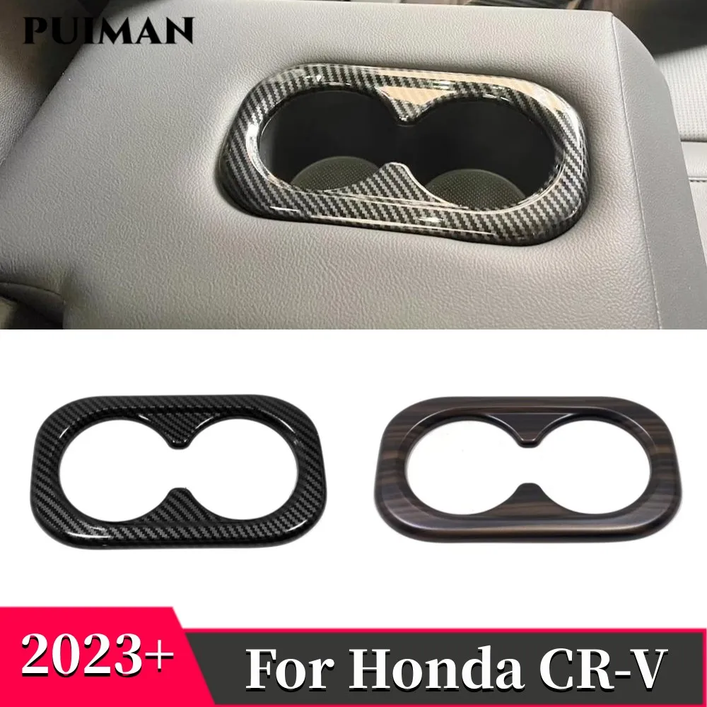 ABS Wood grain Carbon Decoration Interior Accessories Car Rear Water Cup Holder Frame Cover Trim For Honda CRV CR-V 2023 2024
ABS Wood grain Carbon Decoration Interior Accessories Car Rear Water Cup Holder Frame Cover Trim For Honda CRV CR-V 2023 2024