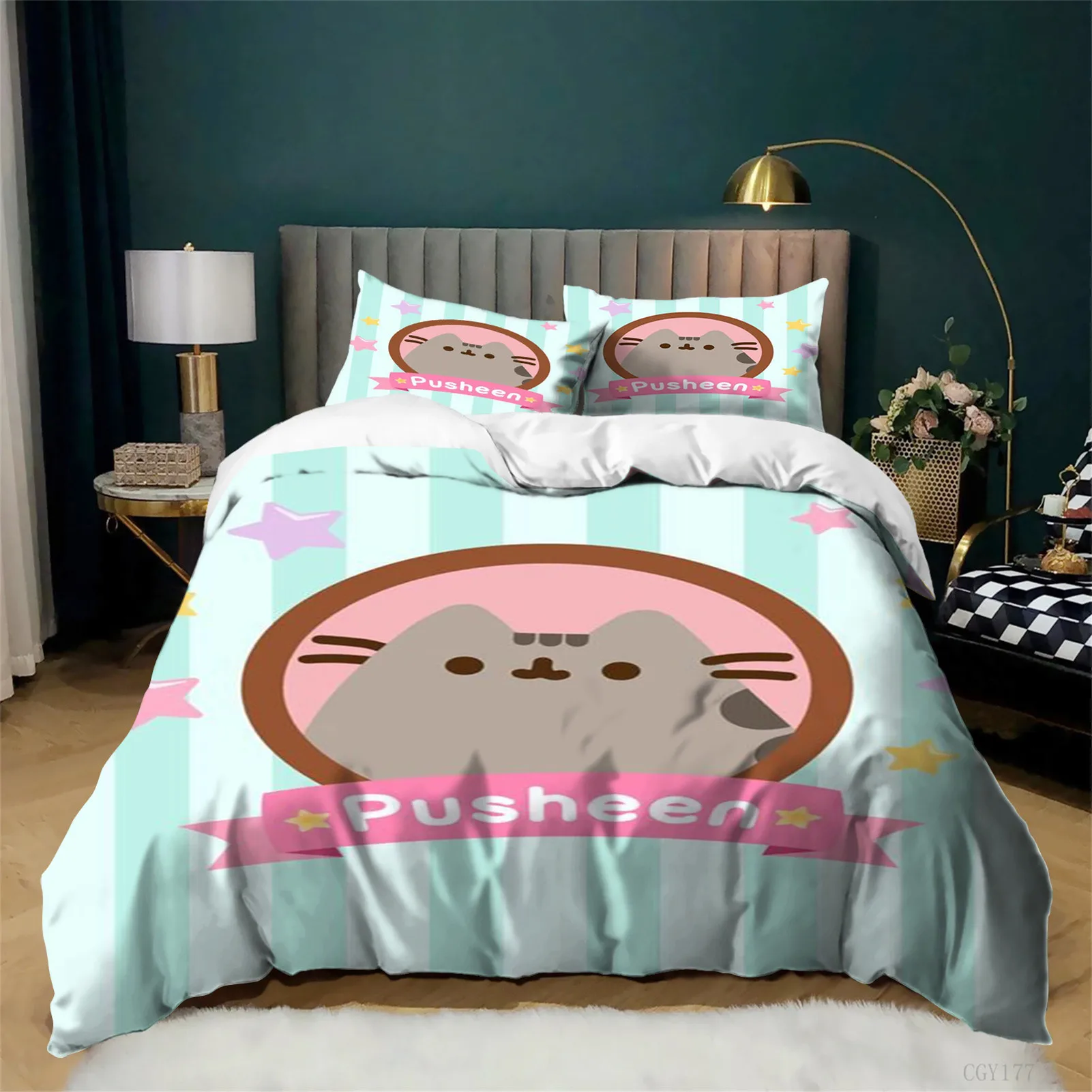 3pcs Duvet Cover Bedding Set for Kids Girls Cat Comforter Set Lightweight Soft Duvet Cover Set Double Size
3pcs Duvet Cover Bedding Set for Kids Girls Cat Comforter Set Lightweight Soft Duvet Cover Set Double Size
