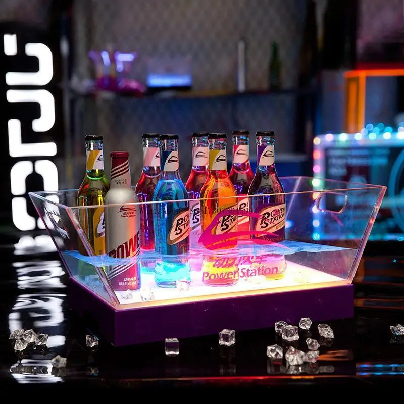 Акриловое прозрачное светодиодное ведро для льда, пластиковое слот для шампанского, пивного напитка, коктейля, светящееся ведро для льда, бар KTV
Акриловое прозрачное светодиодное ведро для льда, пластиковое слот для шампанского, пивного напитка, коктейля, светящееся ведро для льда, бар KTV