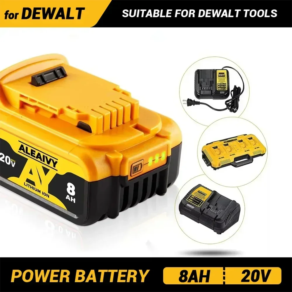 DCB112 DCB200 20V 8000mAh Lithium Replacement Battery For Dewalt 18V DCB184 DCB200 DCB182 DCB180 DCB181 DCB182 DCB201 DCB206
DCB112 DCB200 20V 8000mAh Lithium Replacement Battery For Dewalt 18V DCB184 DCB200 DCB182 DCB180 DCB181 DCB182 DCB201 DCB206