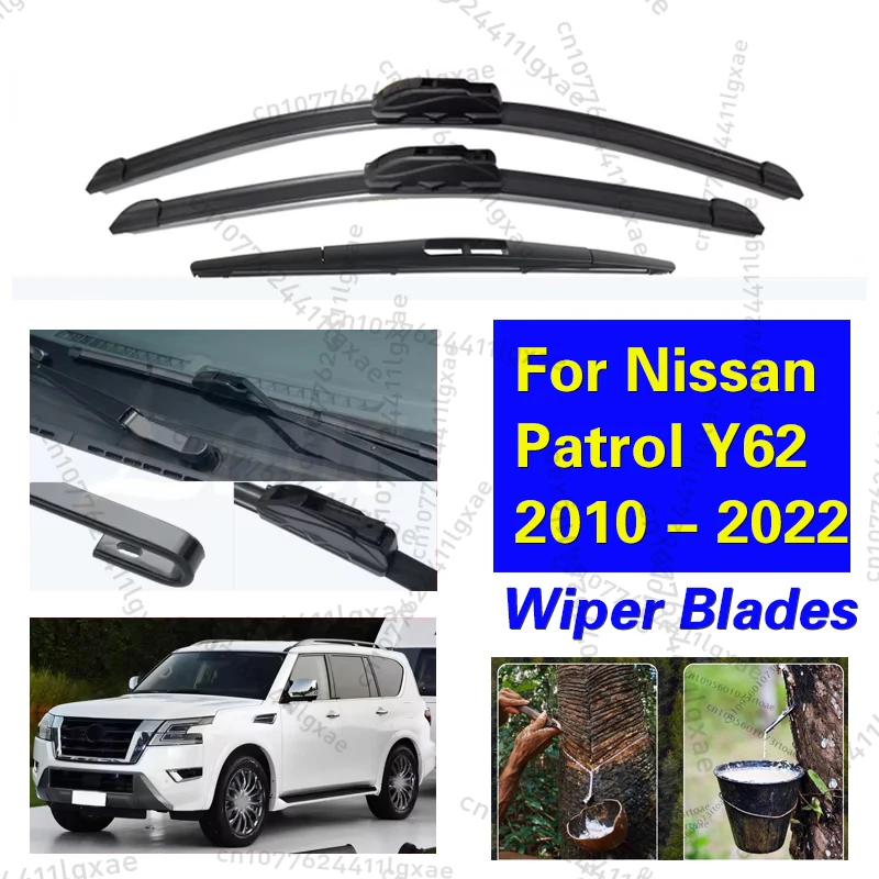 Car Front Rear Wiper Blades Set For Nissan Patrol Y62 2010 - 2022 Windshield Windscreen Brushes Car Accessories 2021 24"+19"+12"
Car Front Rear Wiper Blades Set For Nissan Patrol Y62 2010 - 2022 Windshield Windscreen Brushes Car Accessories 2021 24"+19"+12"