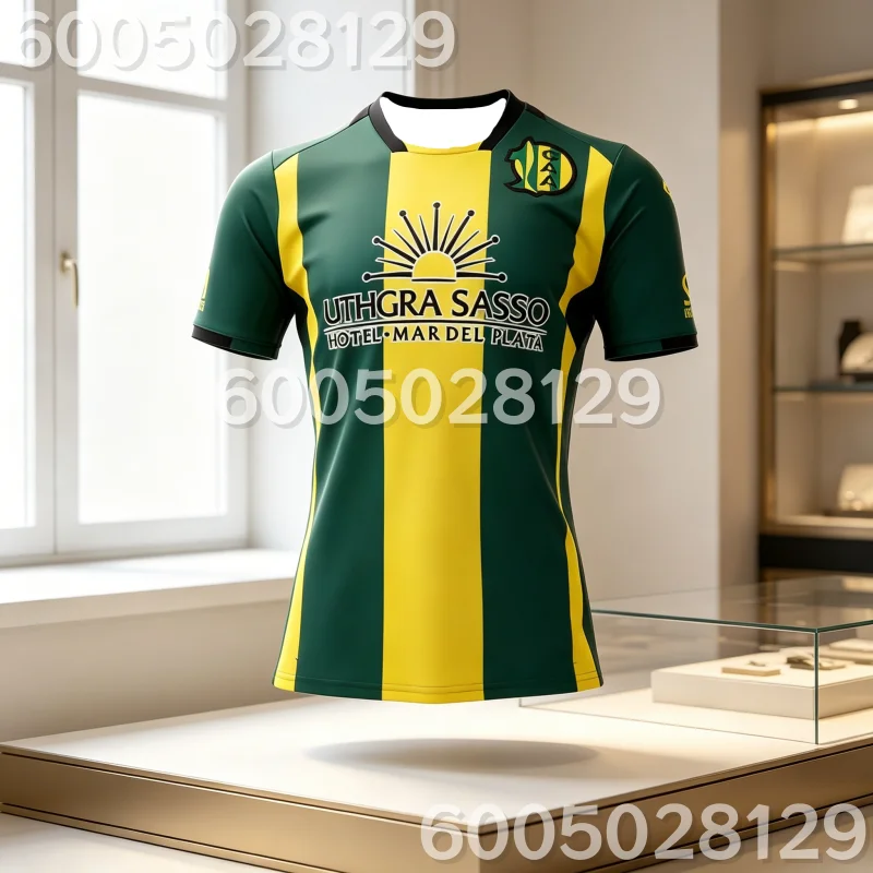 2026 Men's Aldosivi Style Soccer Jersey Quick Dry Breathable Green Yellow Striped Football Shirt Print for Fans Family Kids Tees
2026 Men's Aldosivi Style Soccer Jersey Quick Dry Breathable Green Yellow Striped Football Shirt Print for Fans Family Kids Tees