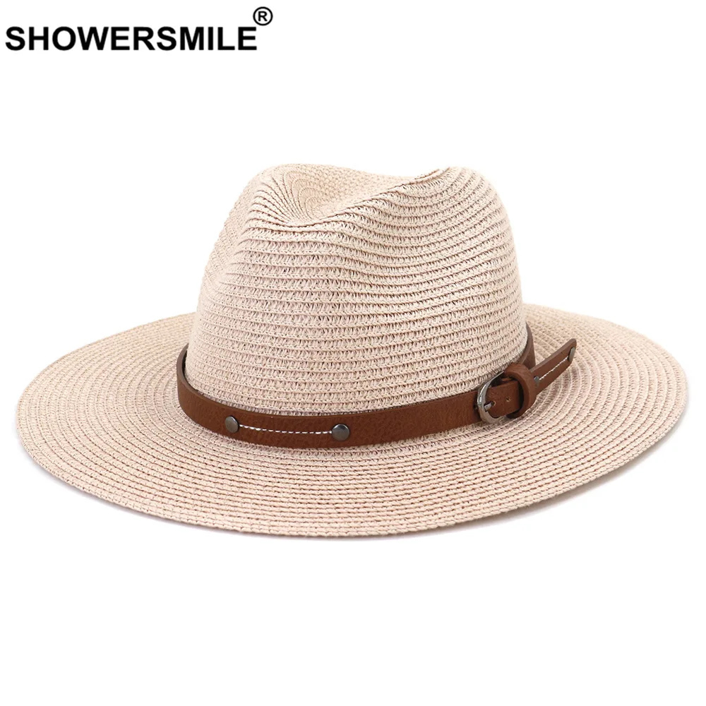 SHOWERSMILE розовая панамская шляпа, бумажные соломенные летние шляпы для женщин и мужчин, Fedora с широкими полями, пояс, украшение, новый дизайн, джазовая кепка сомбреро
SHOWERSMILE розовая панамская шляпа, бумажные соломенные летние шляпы для женщин и мужчин, Fedora с широкими полями, пояс, украшение, новый дизайн, джазовая кепка сомбреро