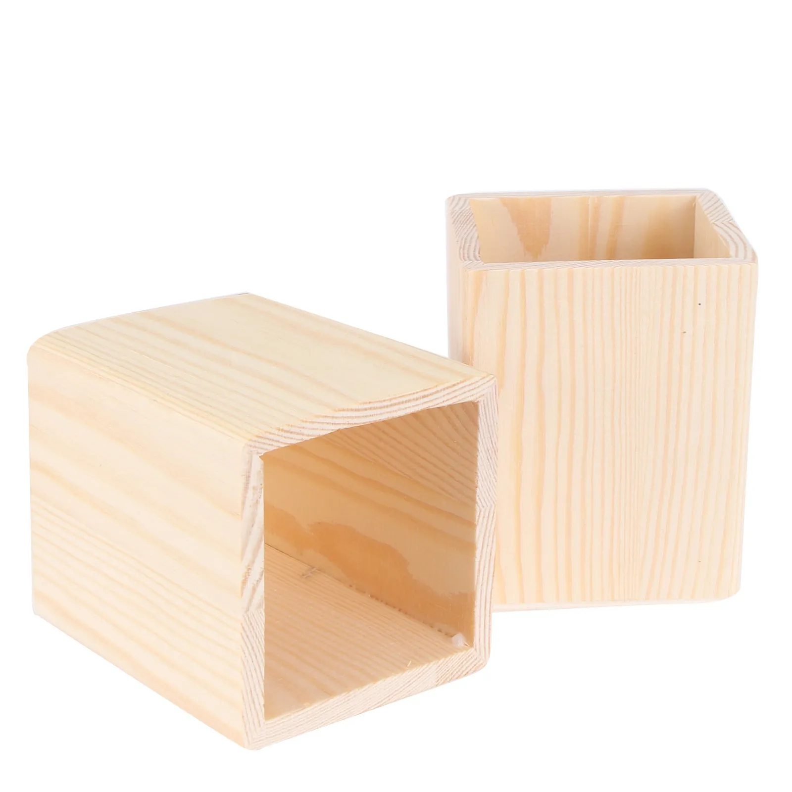2Pcs Solid Wood Pencil Holder Single Compartment Blank DIY Box for Painting Graffiti Gift Adult Craft Storage Organizer
2Pcs Solid Wood Pencil Holder Single Compartment Blank DIY Box for Painting Graffiti Gift Adult Craft Storage Organizer