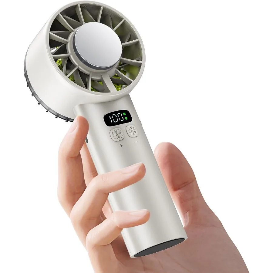 Портативный ручной вентилятор для льда, 13000 об/мин, мощный охлаждающий вентилятор для льда, 5200 мАч, 100 скоростей, мини-вентиляторы, цифровой дисплей для холодного воздуха, ANC Sile
Портативный ручной вентилятор для льда, 13000 об/мин, мощный охлаждающий вентилятор для льда, 5200 мАч, 100 скоростей, мини-вентиляторы, цифровой дисплей для холодного воздуха, ANC Sile