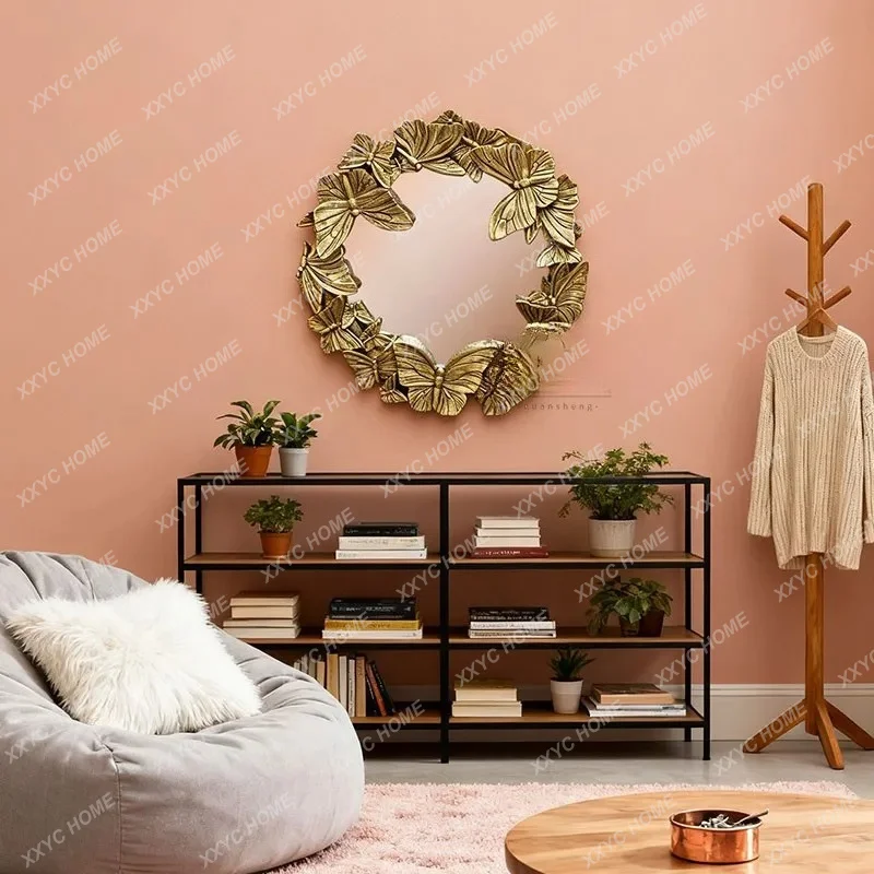 JYA carved living room entrance decorative mirror wall hanging dresser special-shaped makeup mirror
JYA carved living room entrance decorative mirror wall hanging dresser special-shaped makeup mirror