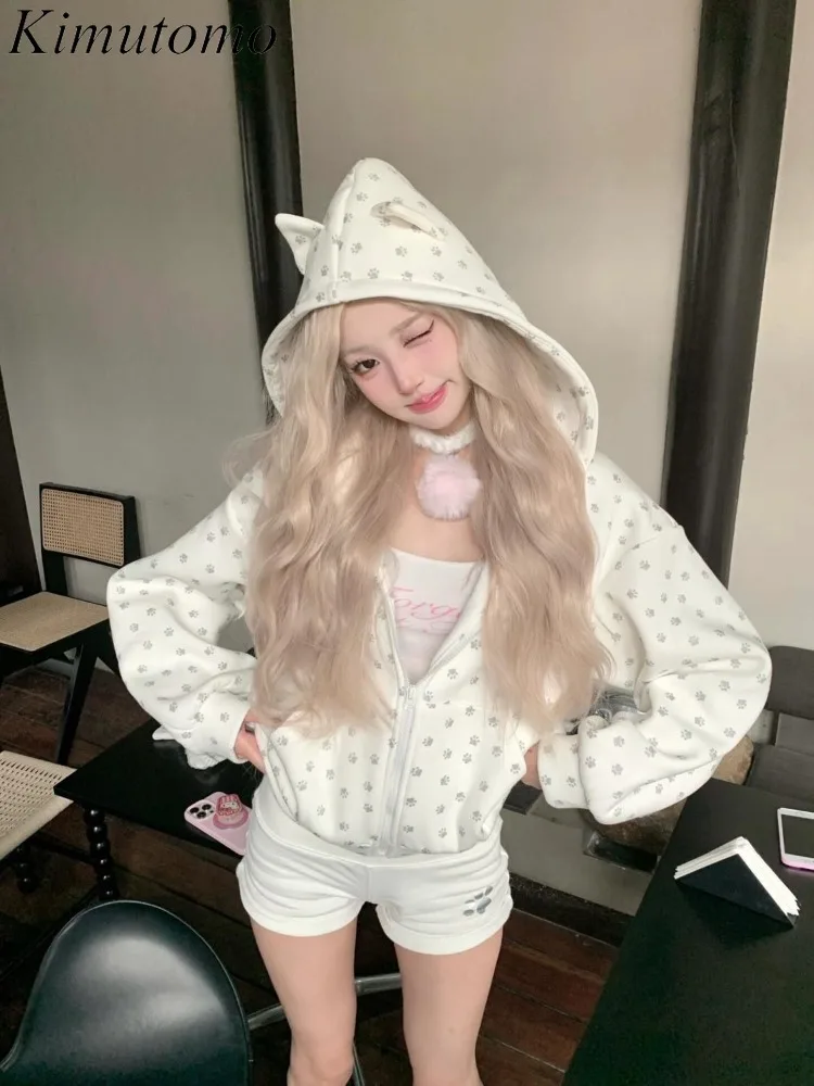 Kimutomo Hoodies Women Cartoon Printed Loose Outwear Funny Sweet Y2k Aesthetic Harajuku Sweatshirt Ladie Fashion Casual Jackets
Kimutomo Hoodies Women Cartoon Printed Loose Outwear Funny Sweet Y2k Aesthetic Harajuku Sweatshirt Ladie Fashion Casual Jackets