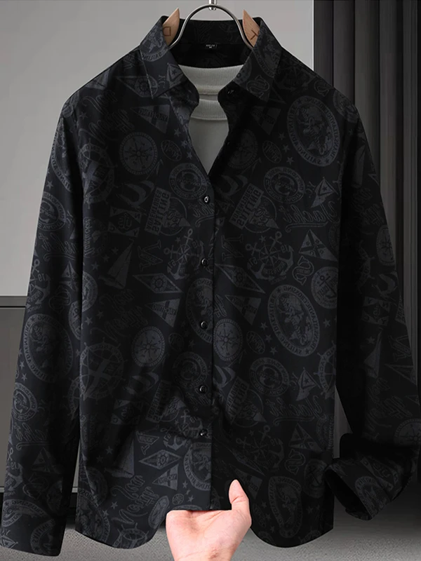 Casual Long Sleeve Men's Shirt Vintage British Style Youth Fashion Polyester Fiber Resistant to Deformation Regular Fit Shirt
Casual Long Sleeve Men's Shirt Vintage British Style Youth Fashion Polyester Fiber Resistant to Deformation Regular Fit Shirt