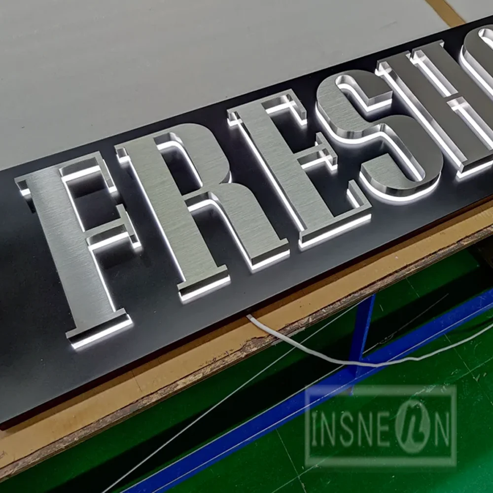 Custom Personalized 3D Metal Backlit Letters Sign for Business Outdoor Waterproof LED Illuminated Advertising Signage
Custom Personalized 3D Metal Backlit Letters Sign for Business Outdoor Waterproof LED Illuminated Advertising Signage