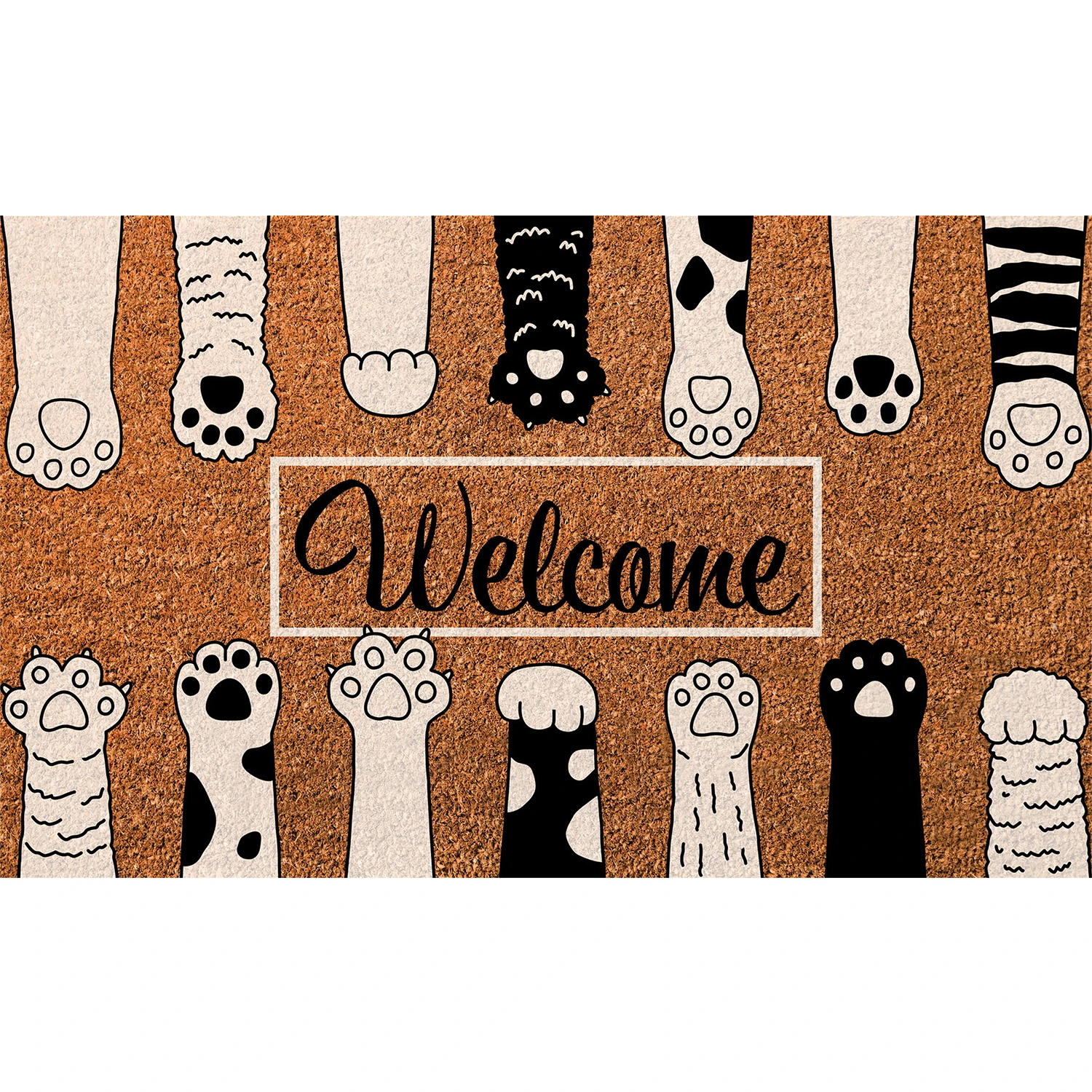 Welcome Cat Paws Doormat Rubber Funny Mats for Entryway Door Mat Indoor Outdoor Waterproof Floor Foot Mat
Welcome Cat Paws Doormat Rubber Funny Mats for Entryway Door Mat Indoor Outdoor Waterproof Floor Foot Mat