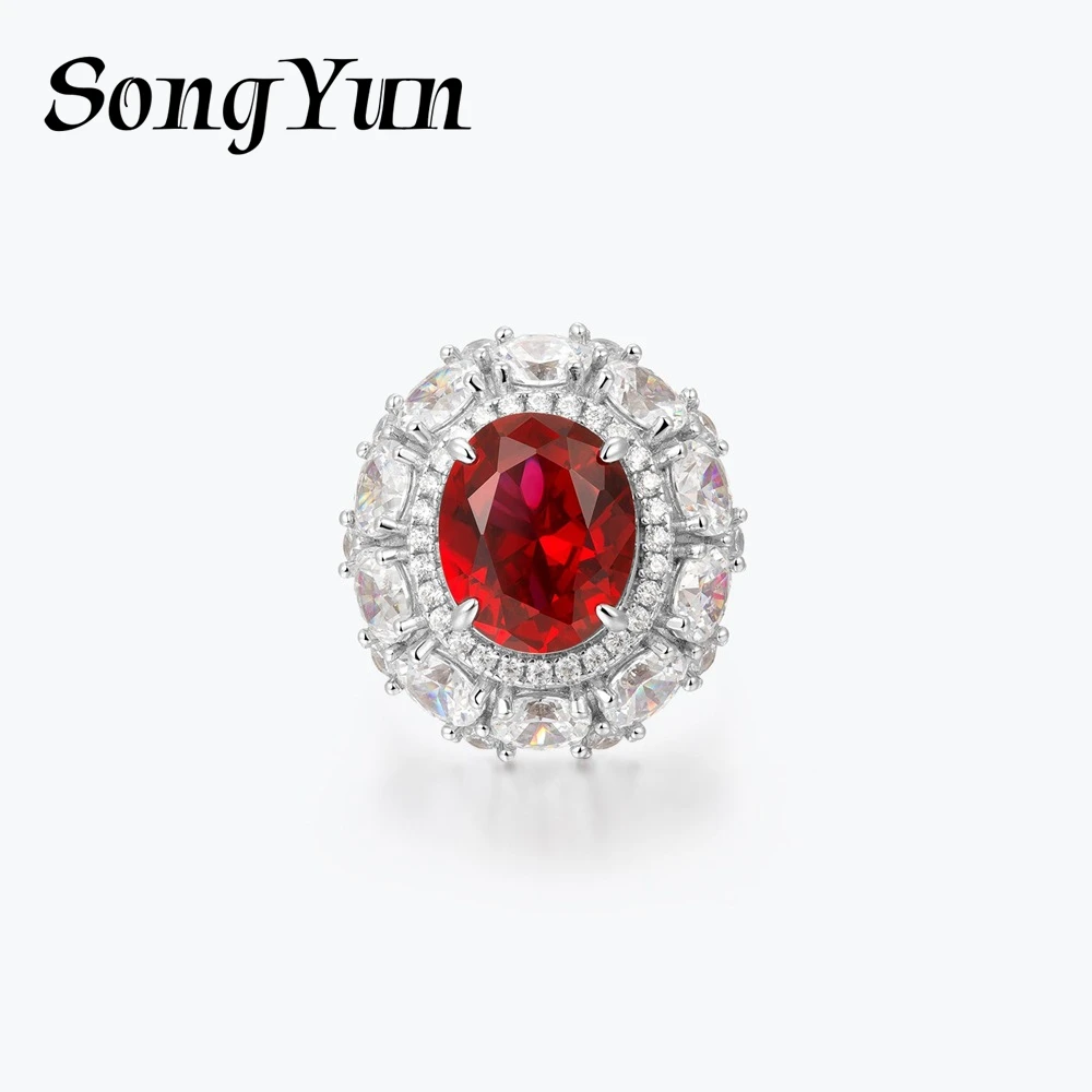 SongYun Jewelry 925 Sterling Silver Ring Fine HCD Gemstones High Carbon Diamond Minimalist 925 Sterling Silver Ring Accessories
SongYun Jewelry 925 Sterling Silver Ring Fine HCD Gemstones High Carbon Diamond Minimalist 925 Sterling Silver Ring Accessories