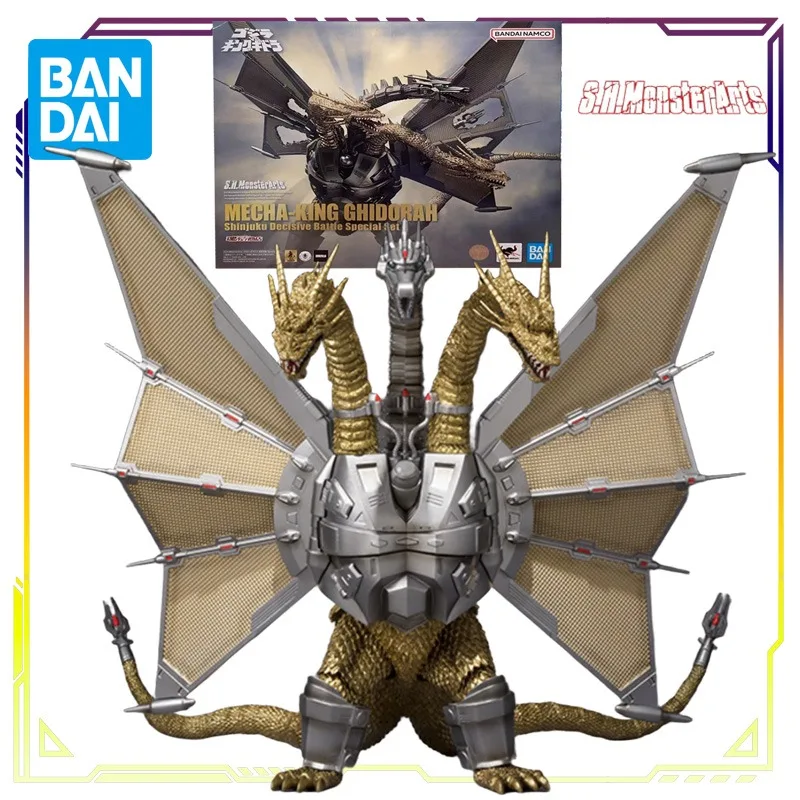 BANDAI Original S.H.MonsterArts Series Mechanical King Quito Shinjuku Battle Special Set Action Figure Model Toys Gifts for Boys
BANDAI Original S.H.MonsterArts Series Mechanical King Quito Shinjuku Battle Special Set Action Figure Model Toys Gifts for Boys