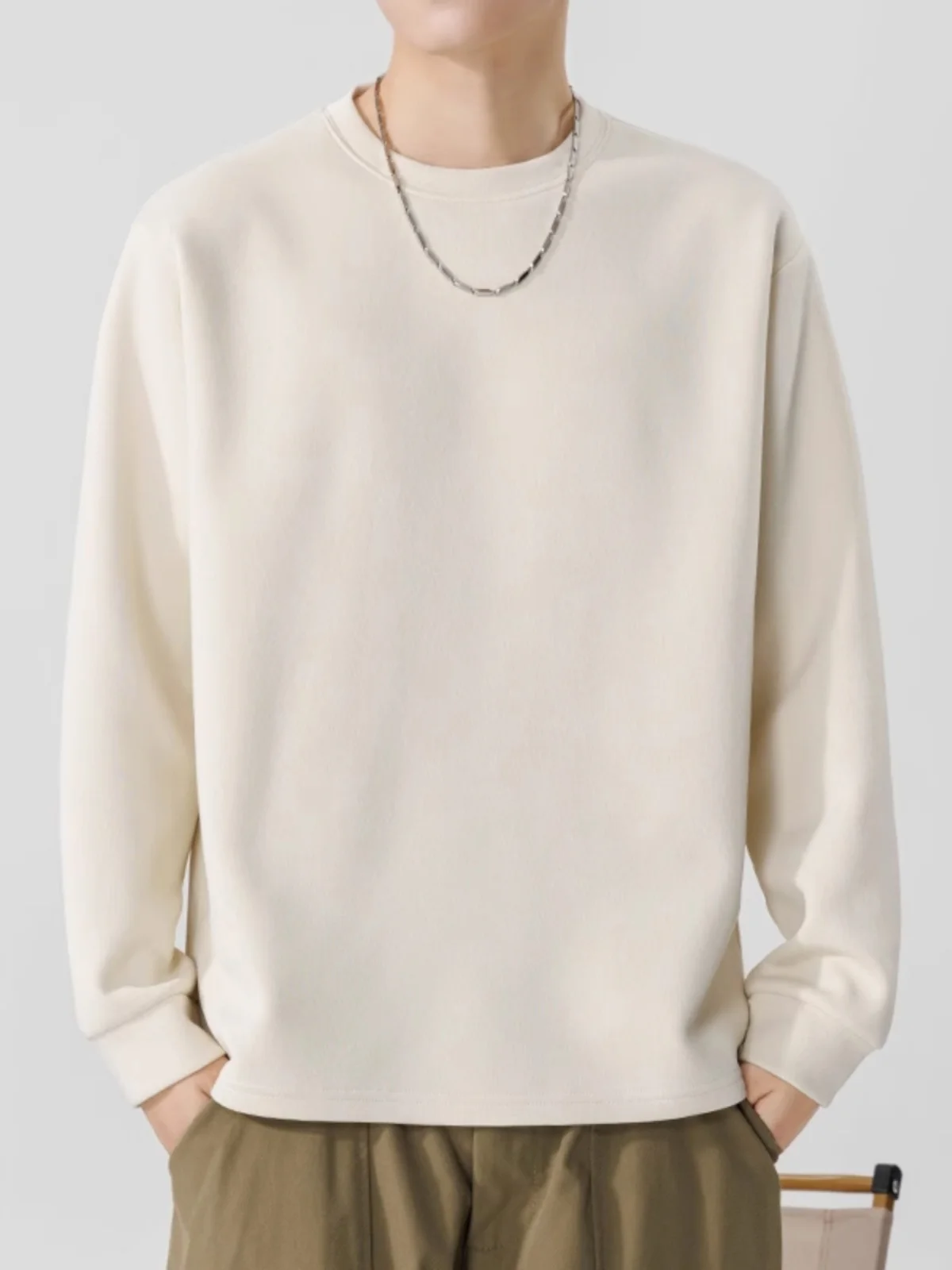 New 2026 Men's round Ne Long Sve Sweatirt Color Cotton Spring Autumn Casual Comfortable Loose Fit Youth Faion
New 2026 Men's round Ne Long Sve Sweatirt Color Cotton Spring Autumn Casual Comfortable Loose Fit Youth Faion