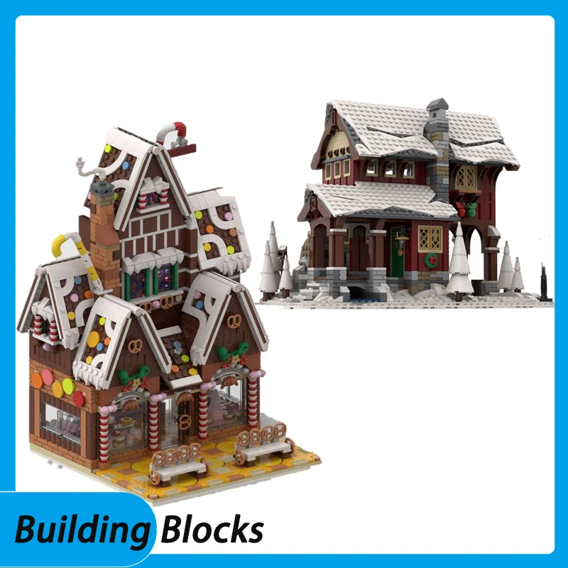H4Spot MOC-19433 199764 Winter Brewing House Candy House Street Series Castle Small Particle Assembly Building Blocks Collection
H4Spot MOC-19433 199764 Winter Brewing House Candy House Street Series Castle Small Particle Assembly Building Blocks Collection