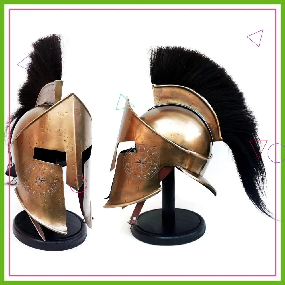 King Leonidas Greek Spartan 300 Roman Helmet with Wooden Stand Rustic Vintage Home Decor
King Leonidas Greek Spartan 300 Roman Helmet with Wooden Stand Rustic Vintage Home Decor