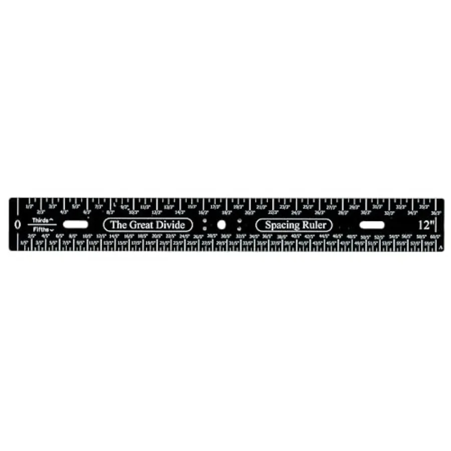 The Great Divide Spacing Ruler by Bonewright: for tile installation, aluminum alloy, silver, precision laser-etched markings
The Great Divide Spacing Ruler by Bonewright: for tile installation, aluminum alloy, silver, precision laser-etched markings