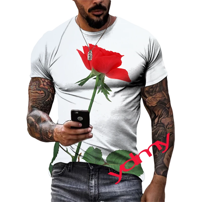New Summer Tide Flower Picture Men T-Shirts Casual 3D Print Tees Hip Hop Personality Round Neck Short Sleeve Quick-Dry Tops
New Summer Tide Flower Picture Men T-Shirts Casual 3D Print Tees Hip Hop Personality Round Neck Short Sleeve Quick-Dry Tops