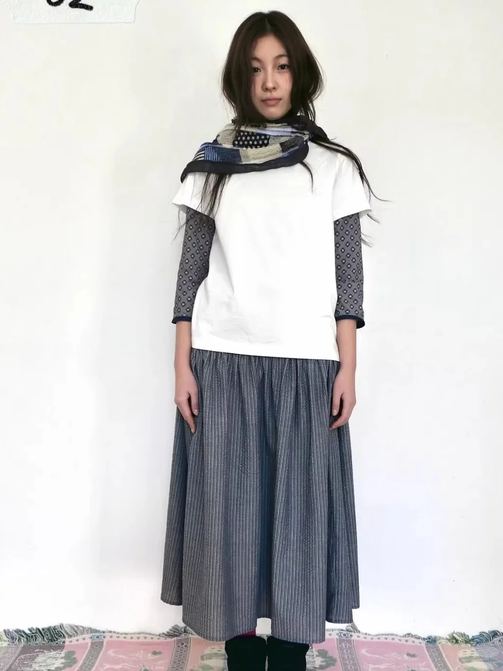 Spring 2026 Mid-Length Bubble Cotton Patchwork Half Skirt Casual Style Loose Fit A-Line Skirt Striped Design Korean Style
Spring 2026 Mid-Length Bubble Cotton Patchwork Half Skirt Casual Style Loose Fit A-Line Skirt Striped Design Korean Style