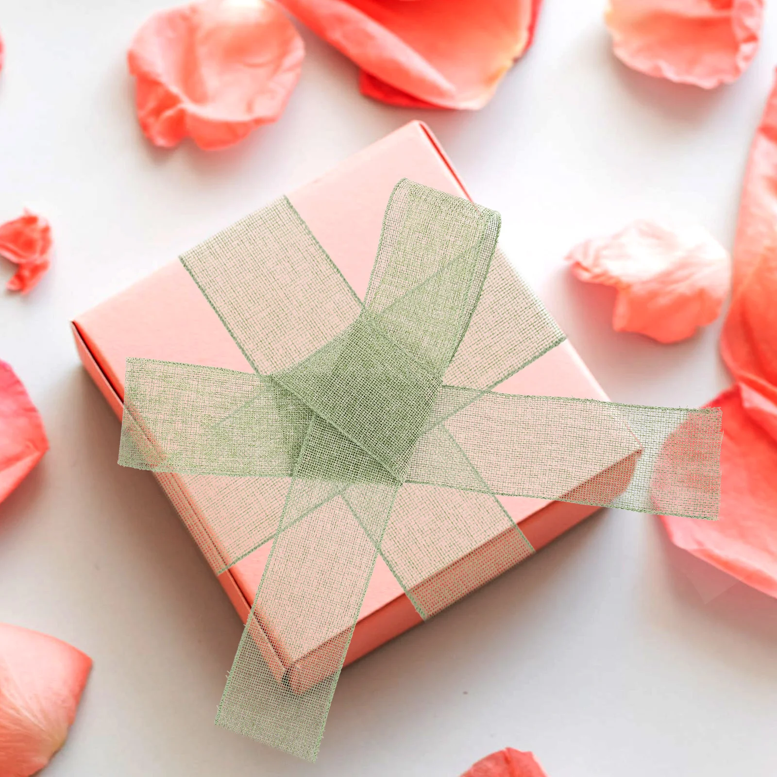 Imitation Linen Webbing Gift Wrapping Ribbon Classic Solid Color Polyester DIY Present Green Wedding Party Rustic Decorative 
Imitation Linen Webbing Gift Wrapping Ribbon Classic Solid Color Polyester DIY Present Green Wedding Party Rustic Decorative