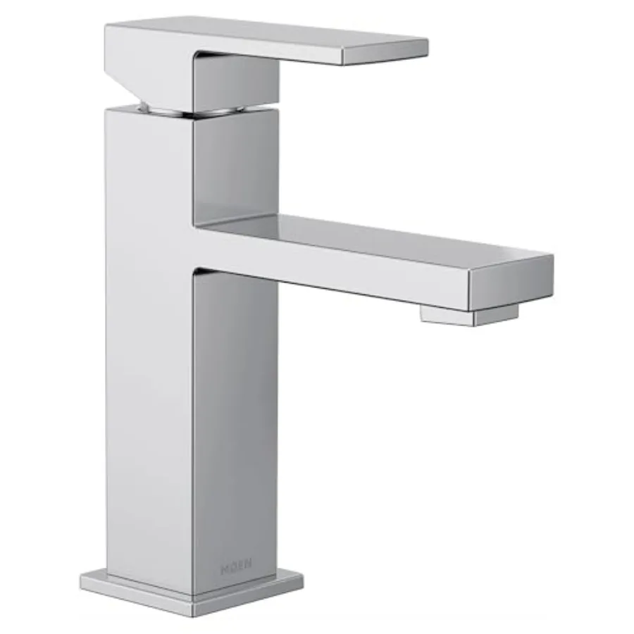 Modern bathroom sink faucet for single-hole installation chrome finish durable metal construction includes optional deckplate a
Modern bathroom sink faucet for single-hole installation chrome finish durable metal construction includes optional deckplate a