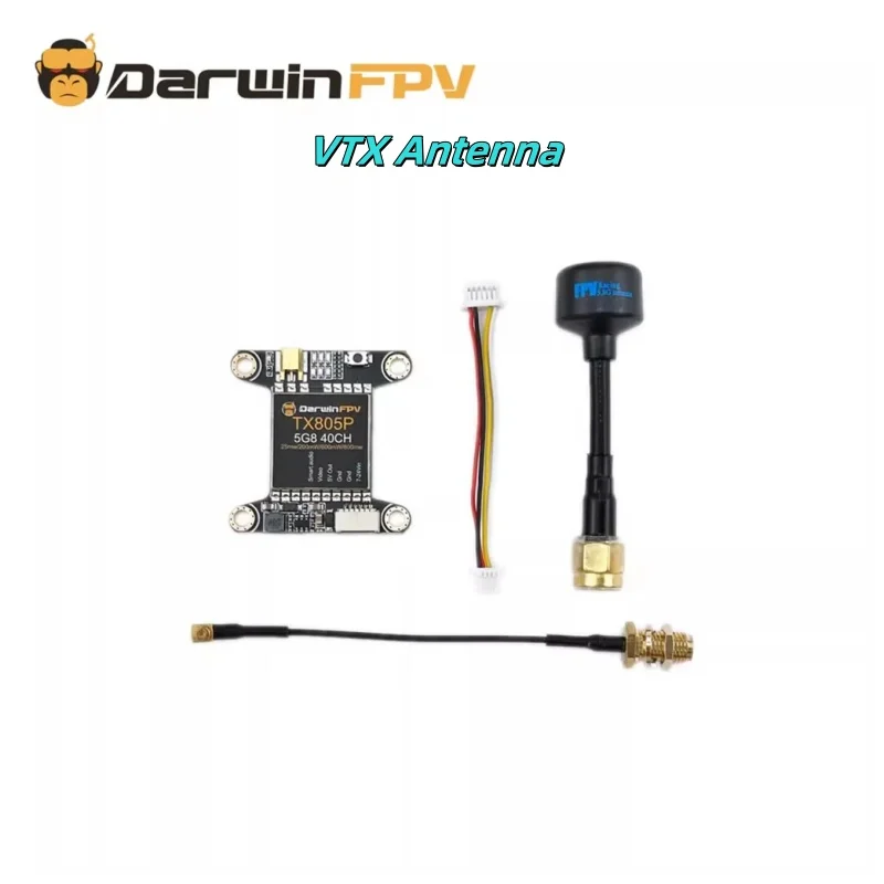 DarwinFPV TX805P VTX 5.8G 40CH 25/200/600/800mW FPV Transmitter LED Display Support Smart audio For Drone
DarwinFPV TX805P VTX 5.8G 40CH 25/200/600/800mW FPV Transmitter LED Display Support Smart audio For Drone