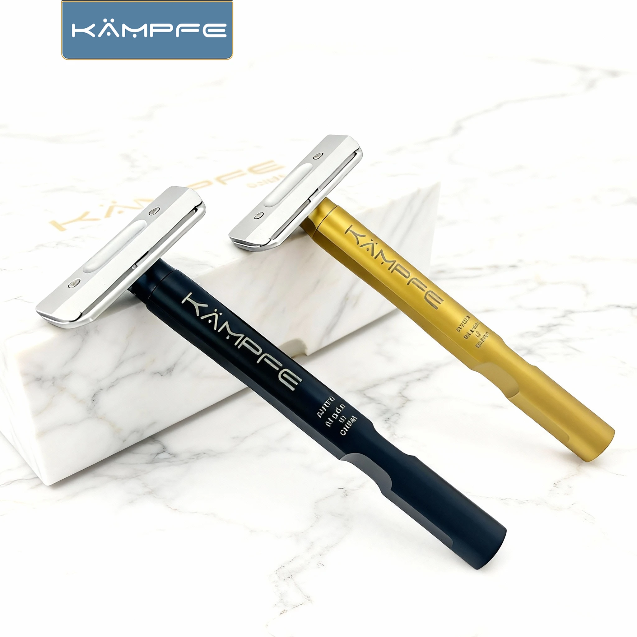 KAMPFE AL7075 high-quality aluminum CNC machining safety shaver single blade shaver men's gift grooming tool
KAMPFE AL7075 high-quality aluminum CNC machining safety shaver single blade shaver men's gift grooming tool