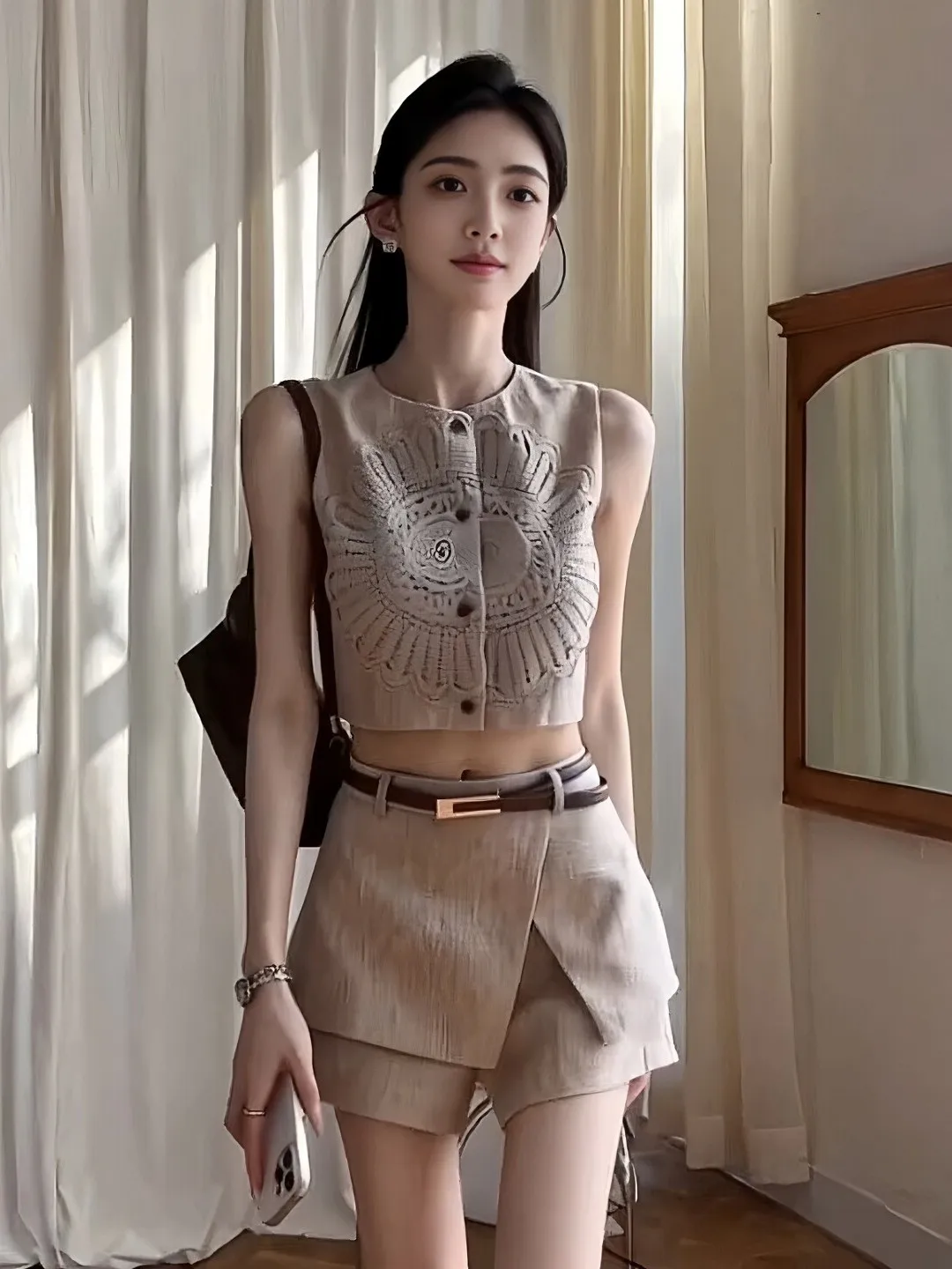 Retro Lace Splicing Sleeveless Vest High Waist Asymmetric Skirt Two-Piece Set Women's Summer Fashion Breathable Casual Wear
Retro Lace Splicing Sleeveless Vest High Waist Asymmetric Skirt Two-Piece Set Women's Summer Fashion Breathable Casual Wear