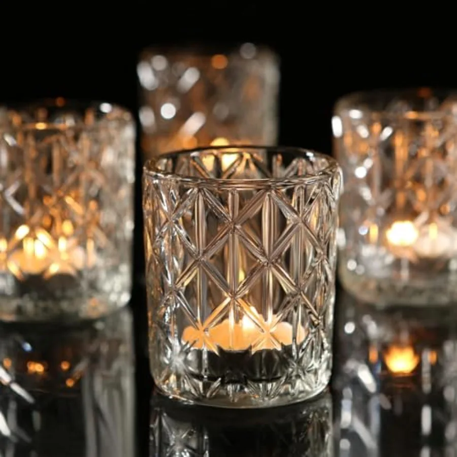 72pcs Clear Votive Candle Holders, Vintage Glass Candle Holder for Tealight/Votive Candle, Tealight Candle Holder for Table Cen
72pcs Clear Votive Candle Holders, Vintage Glass Candle Holder for Tealight/Votive Candle, Tealight Candle Holder for Table Cen