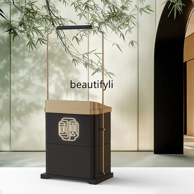 X18 New Chinese welcome restaurant reception desk tea table high-end service stainless steel customization
X18 New Chinese welcome restaurant reception desk tea table high-end service stainless steel customization