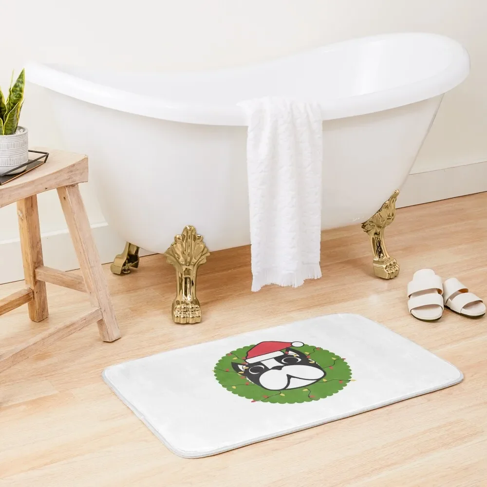 Cute Boston Terrier Merry Christmas Tree Funny Hello Winter Essential T-Shirt Bath Mat Floors Mat 
Cute Boston Terrier Merry Christmas Tree Funny Hello Winter Essential T-Shirt Bath Mat Floors Mat