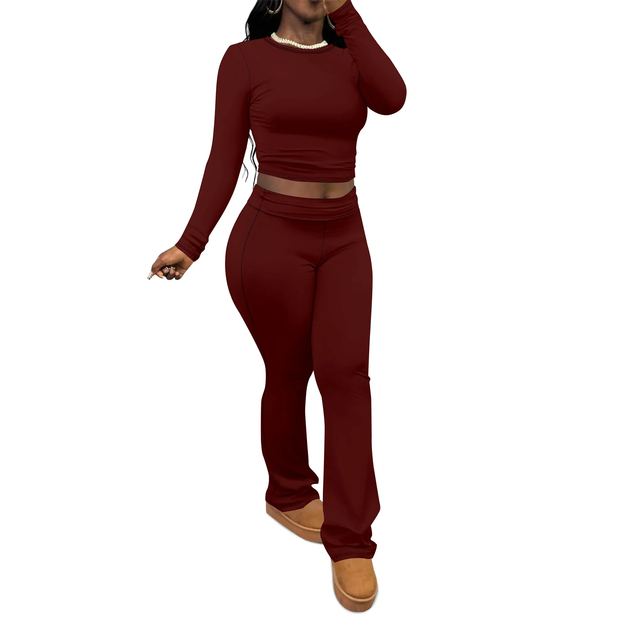 Lounge Sets for Women 2 Piece Foldover Yoga Flare Leggings Pants Crop Tops Casual Y2K Outfits Matching Tracksuit Set
Lounge Sets for Women 2 Piece Foldover Yoga Flare Leggings Pants Crop Tops Casual Y2K Outfits Matching Tracksuit Set