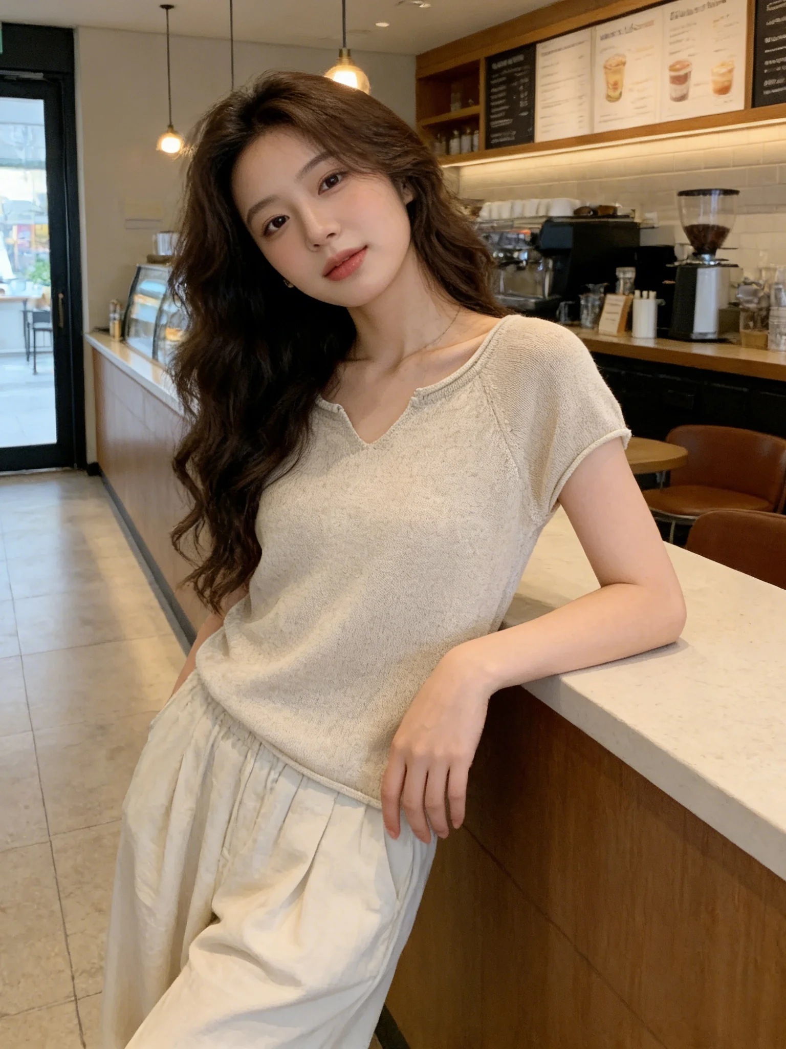 Lace Short Sleeve Knitted Top Women's Summer Slim Fit Shoulder High Waist Line Stylish Casual Fashion Korean Style
Lace Short Sleeve Knitted Top Women's Summer Slim Fit Shoulder High Waist Line Stylish Casual Fashion Korean Style