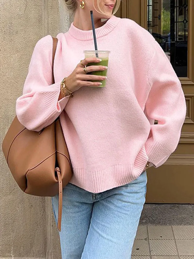 Vintage Fashion Sweater Women Elegant Long Sleeve O Neck Knitted Pullover Female Autumn Winter Casual Loose Oversized Jumper
Vintage Fashion Sweater Women Elegant Long Sleeve O Neck Knitted Pullover Female Autumn Winter Casual Loose Oversized Jumper