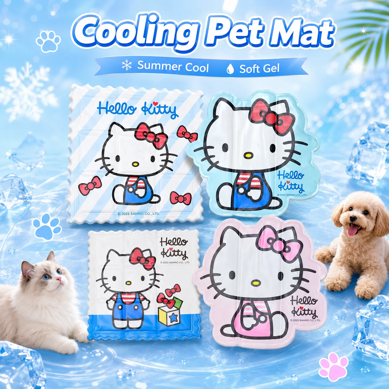 Sanrio Hello Kitty Pet Cooling Gel Mat Dog Summer Cooling Cat Ice Sleeping Mat Portable Pet Cushion Cage Rest Mat Heat Relief
Sanrio Hello Kitty Pet Cooling Gel Mat Dog Summer Cooling Cat Ice Sleeping Mat Portable Pet Cushion Cage Rest Mat Heat Relief