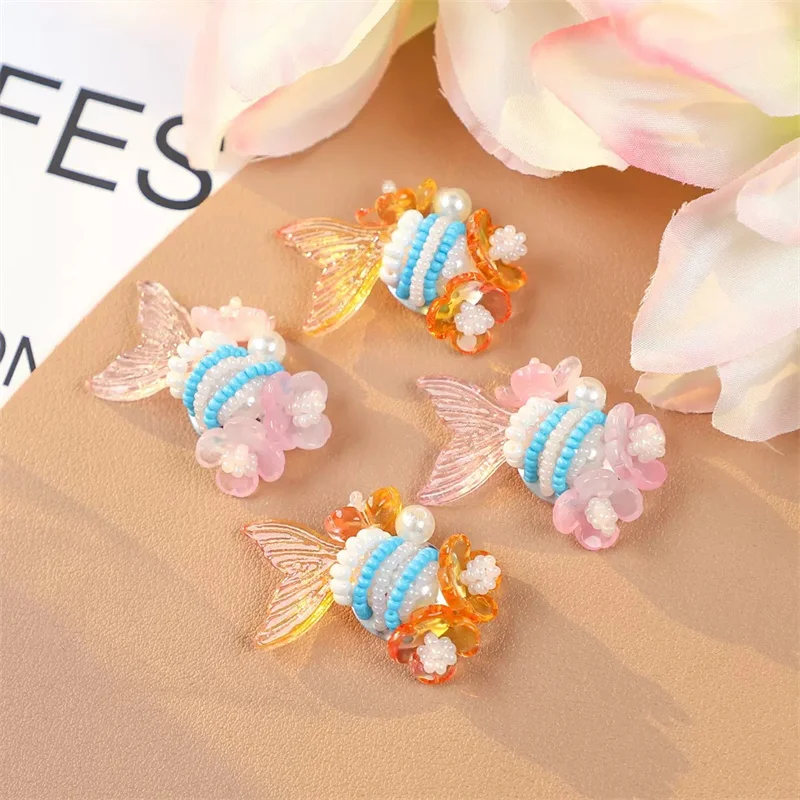 Min order 20pcs/lot color beads decoration handmade weave cartoon fish shape beaded diy jewelry garment hair accessory
Min order 20pcs/lot color beads decoration handmade weave cartoon fish shape beaded diy jewelry garment hair accessory