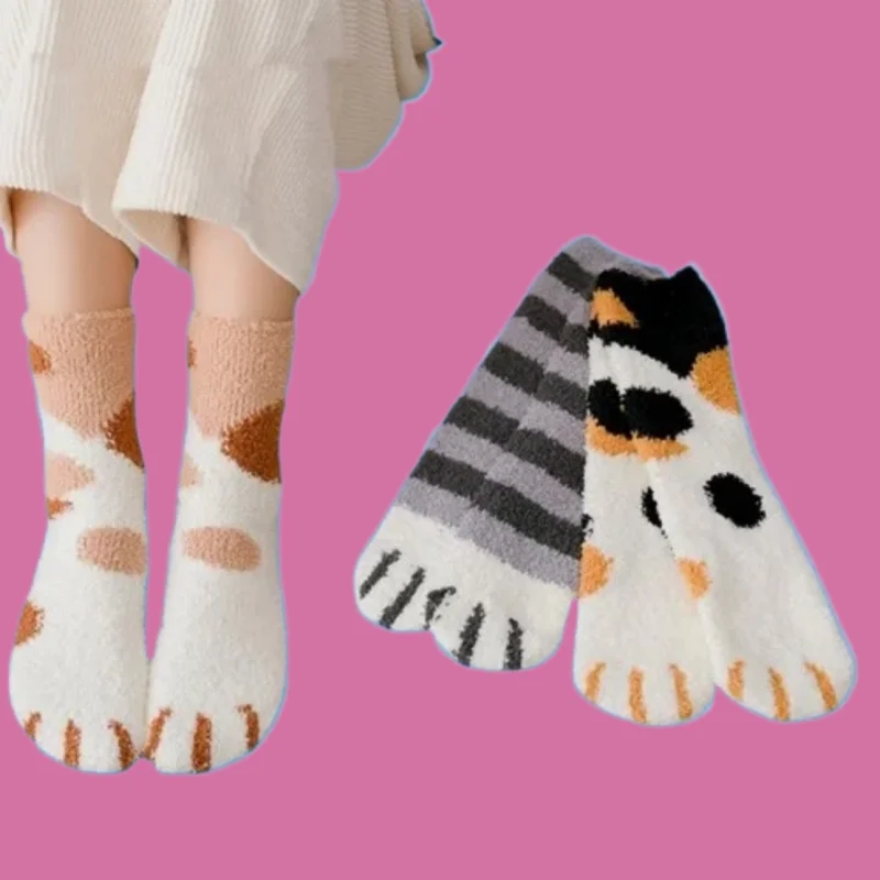 5 Pairs Stripe 3D Socks Hosiery Toe Zebra/Tiger/Cat Foot Socks Cute Cartoon Animal Fingers 2024 New Fashion Women Cats Paw Socks
5 Pairs Stripe 3D Socks Hosiery Toe Zebra/Tiger/Cat Foot Socks Cute Cartoon Animal Fingers 2024 New Fashion Women Cats Paw Socks