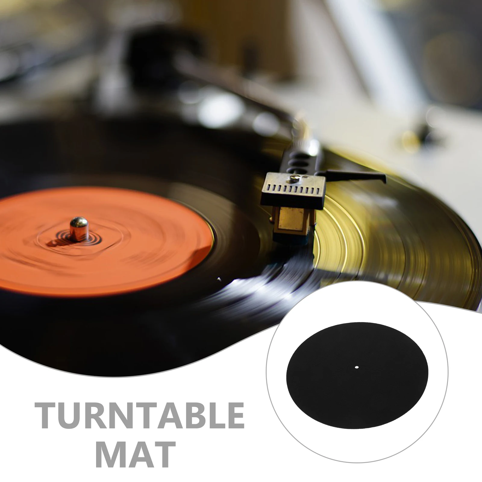 Wool Pad Vinyl Turntable Record Player Mat 285mm Black Diameter Anti Static Record Player Mat Slipmat DJs Supplies
Wool Pad Vinyl Turntable Record Player Mat 285mm Black Diameter Anti Static Record Player Mat Slipmat DJs Supplies