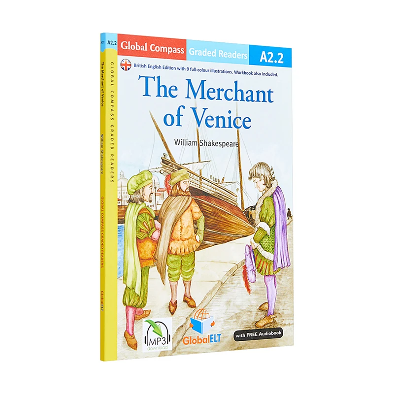 Graded Reader - The Merchant of Venice with MP3 - Level A2.2 - (British English)
Graded Reader - The Merchant of Venice with MP3 - Level A2.2 - (British English)