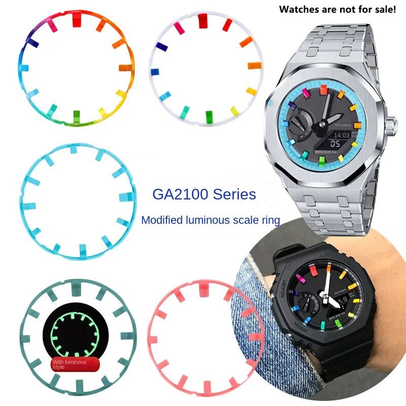 Для Casio GA2100/2110 аксессуары для модификации циферблата внутренний теневой круг безель светящаяся шкала круг DIY модификация циферблата часов
Для Casio GA2100/2110 аксессуары для модификации циферблата внутренний теневой круг безель светящаяся шкала круг DIY модификация циферблата часов