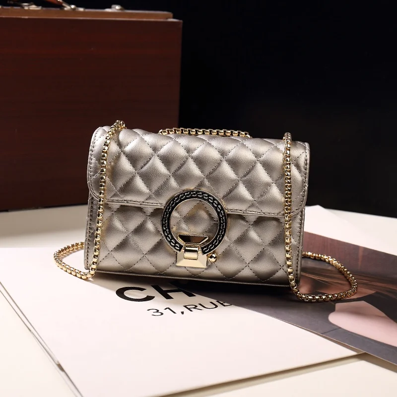 Sli Versatile Women's Crossbody Bag Single oulder Chain Diamond Pattern Quilted Bag Faionable Korean Sle Handbag
Sli Versatile Women's Crossbody Bag Single oulder Chain Diamond Pattern Quilted Bag Faionable Korean Sle Handbag