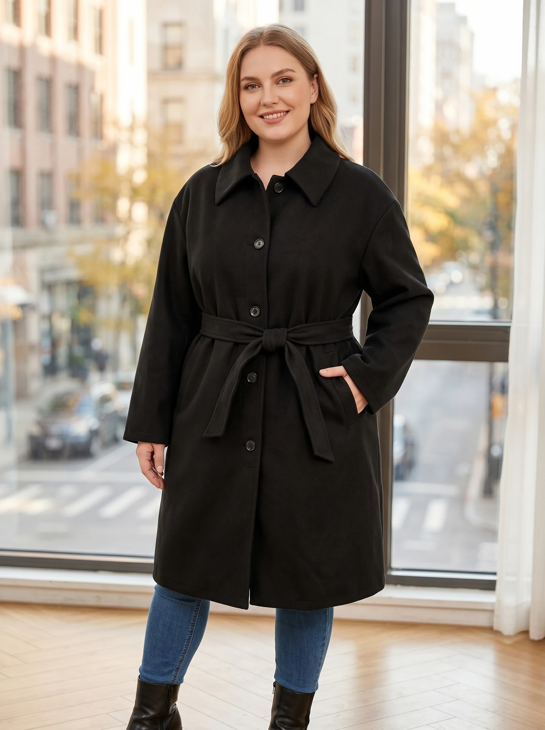 Rosa fera Plus Size Women Lapel Belted Coat Long Sleeve Waist Tie Pocket Winter Outerwear Jacket
Rosa fera Plus Size Women Lapel Belted Coat Long Sleeve Waist Tie Pocket Winter Outerwear Jacket
