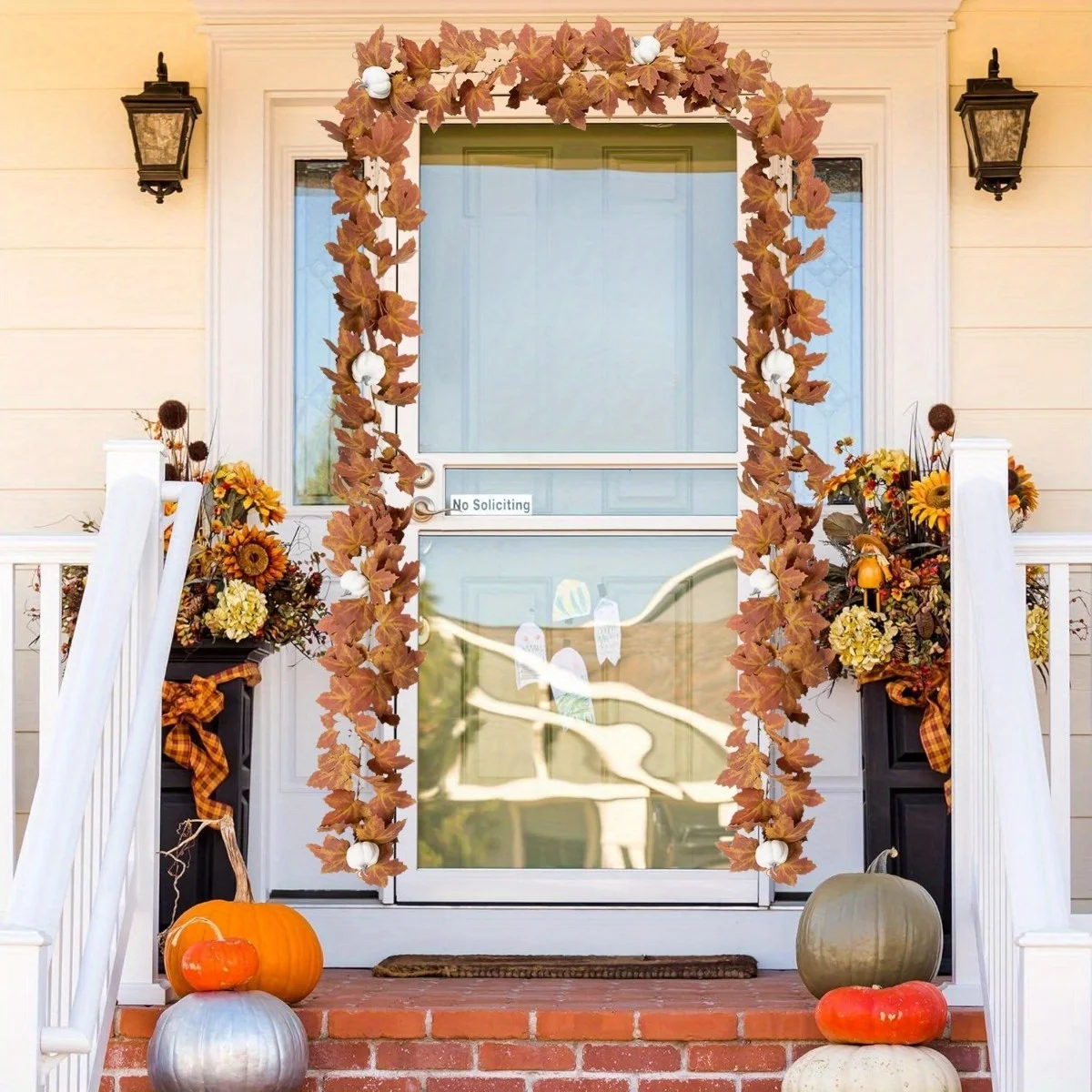 2 Pcs Fall Maple Leaf Garland, 5.7 ft Hanging Vine Garland Artificial Autumn Foliage Garland Thanksgiving Decor for Home
2 Pcs Fall Maple Leaf Garland, 5.7 ft Hanging Vine Garland Artificial Autumn Foliage Garland Thanksgiving Decor for Home