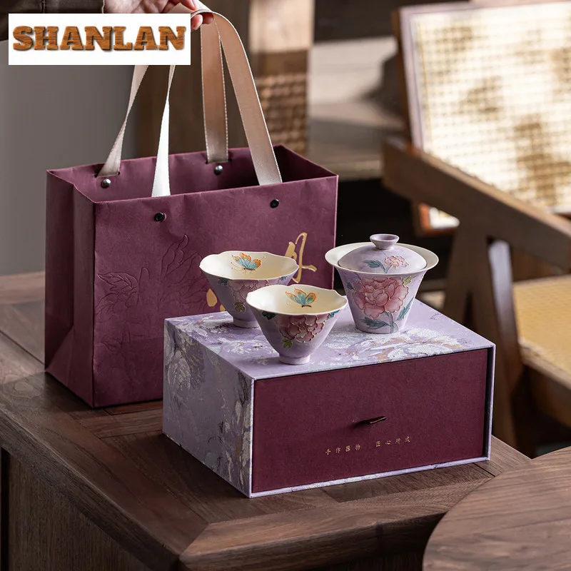 Ручная роспись Пион Чайный сервиз Полный набор Эстетический набор для чайной церемонии Чайный чайник и чайная чашка Набор Кафе Оборудование Ремесло 
Ручная роспись Пион Чайный сервиз Полный набор Эстетический набор для чайной церемонии Чайный чайник и чайная чашка Набор Кафе Оборудование Ремесло