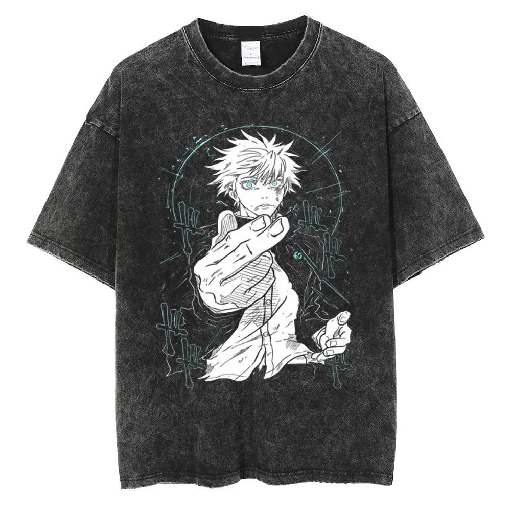 Washed Jujutsu Kaisen Anime Tshirt Soft Cotton Crew Neck Loose Fit Short Sleeve Unisex
Washed Jujutsu Kaisen Anime Tshirt Soft Cotton Crew Neck Loose Fit Short Sleeve Unisex